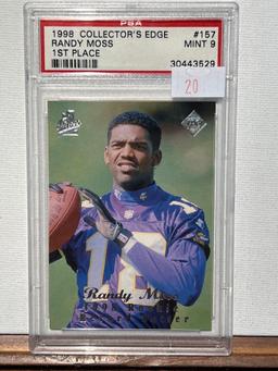 PSA 1998 COLLECTOR'S E RANDY MOSS 1ST PLACE Rookie PSA 9