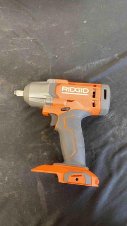 Ridgid 18V 3-speed 1/2 in. impact wrench kit (tested/works)