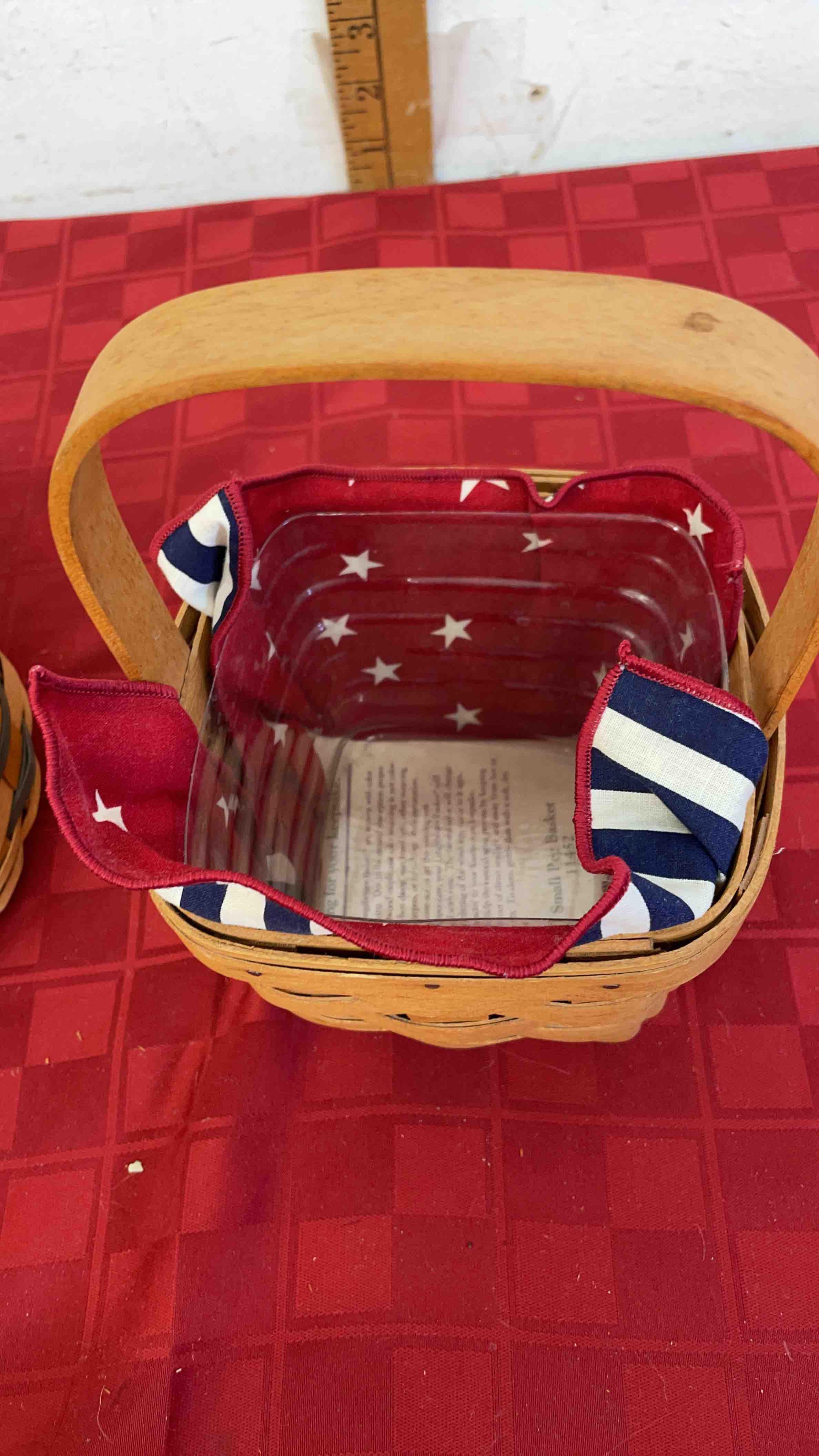 Longaberger heartland collection bottom liner 1994 Basket