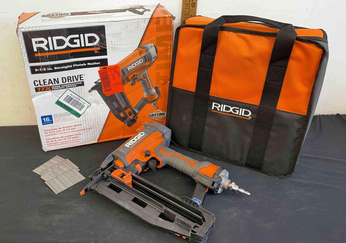 Rodgid 2-1/2 in. Straight Finish Nailer