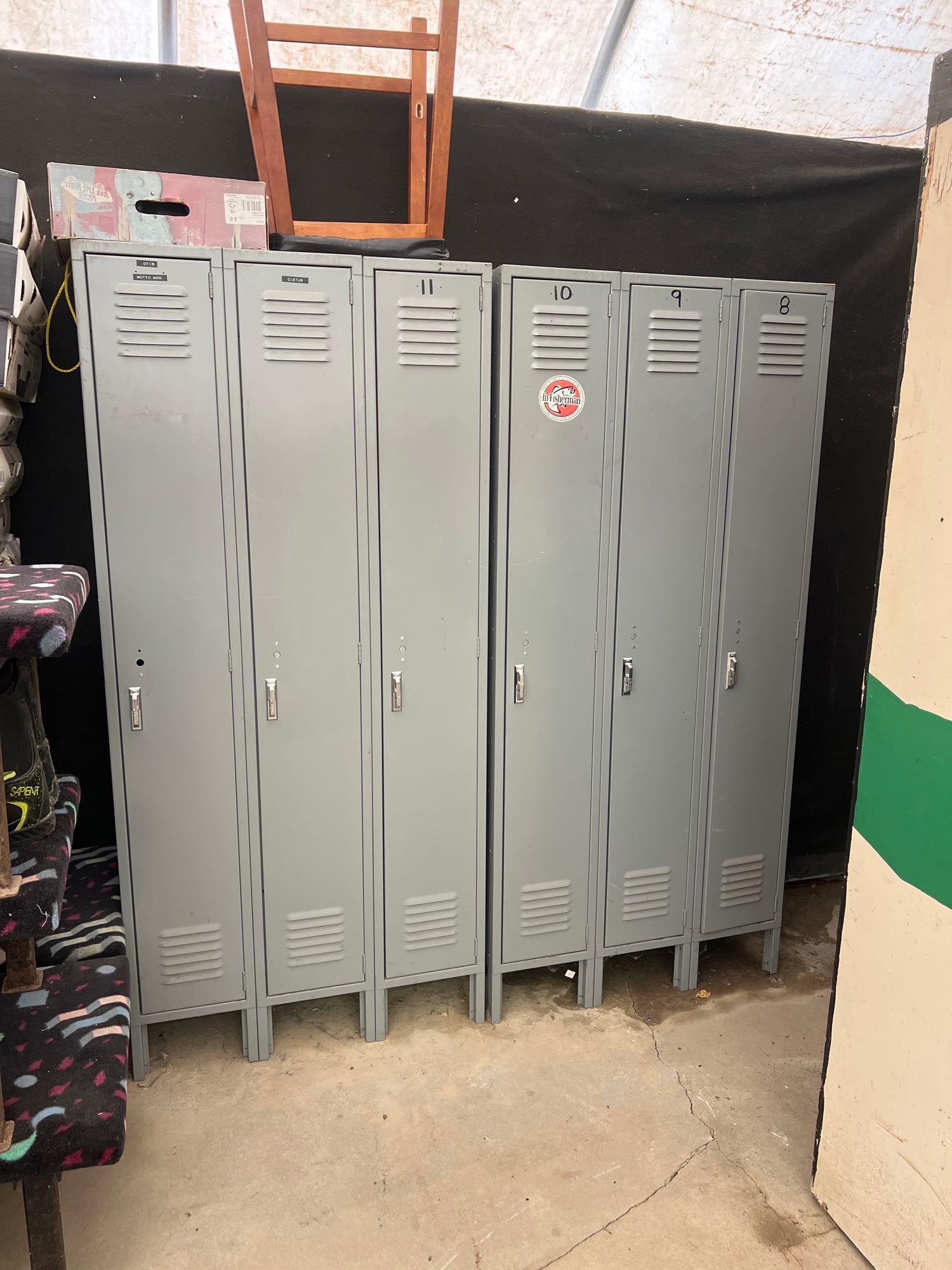 cubbies (4) and lockers