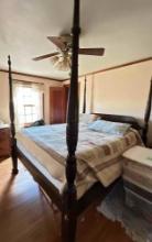FOUR POSTER TALL QUEEN BED SLEEP NUMBER