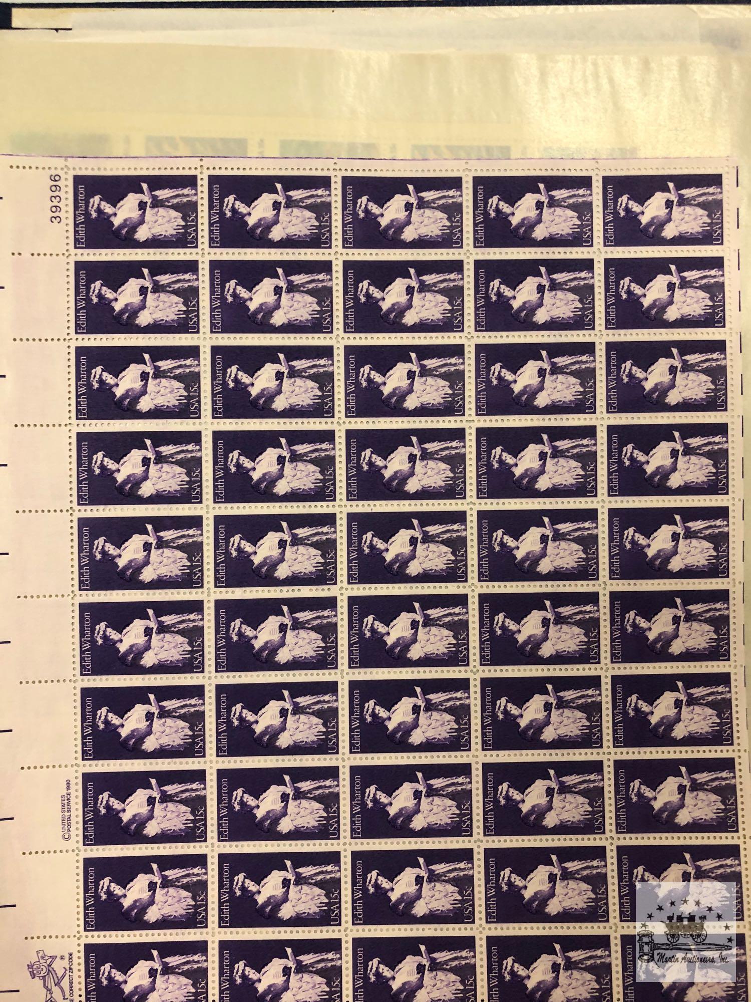 Stamp Album of New Unused sheets of stamps