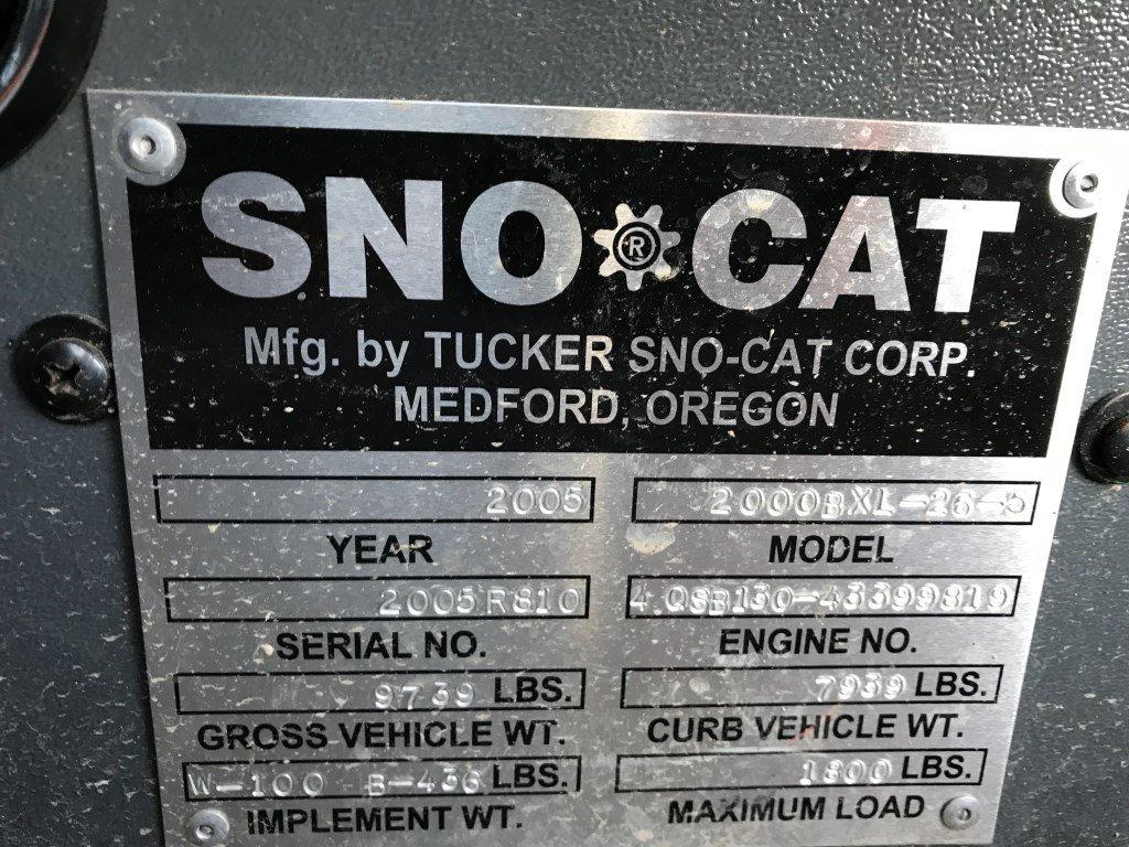 2005 Tucker 2000BXL-26-5 Snow Cat