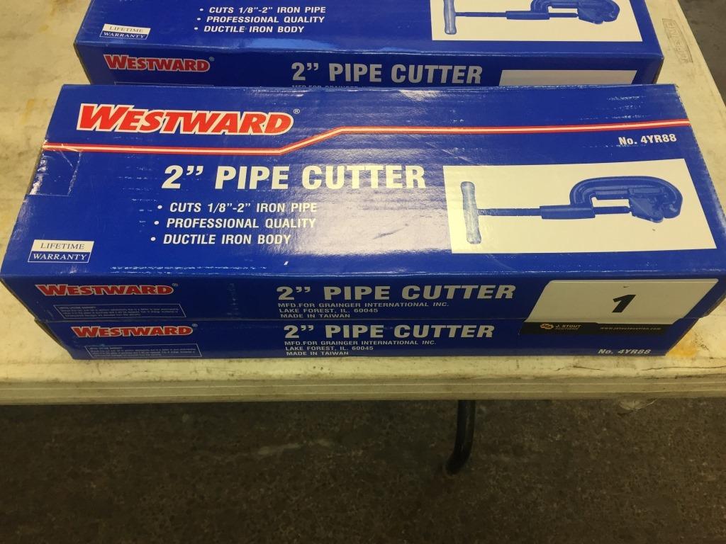 Westward 2 in. Pipe Cutters, Qty 2