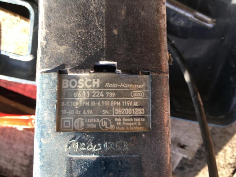 Bosch Corded Rotary Hammers Qty 2