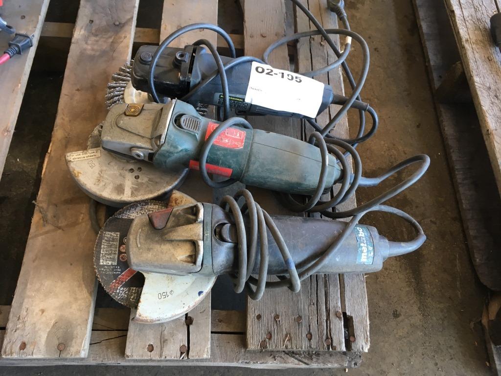 Metabo & Chicago Electric Angle Grinders