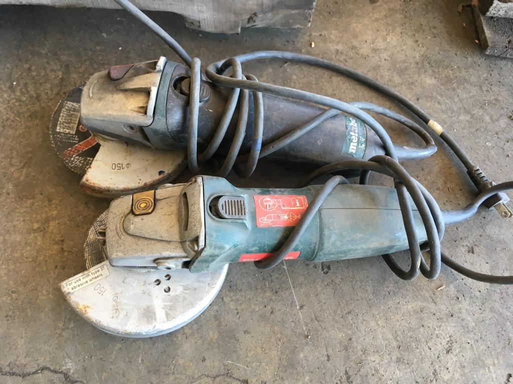 Metabo & Chicago Electric Angle Grinders