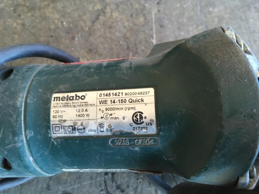 Metabo & Chicago Electric Angle Grinders