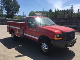 2000 Ford F350 XL 4x4 Utility Truck