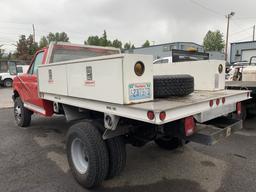 1995 Ford F350 XL 4x4 Flatbed Truck