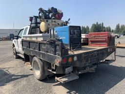 2008 Ford F350 XL SD Extra Cab Flatbed Truck