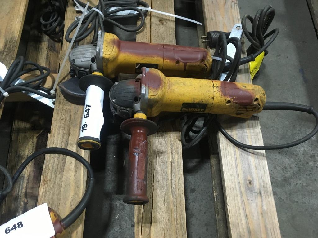 Dewalt 4-1/2in Angle Grinders Qty 2