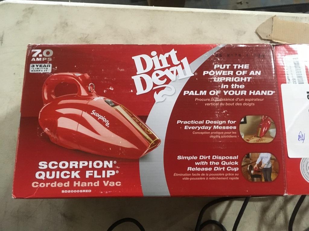 Dirt Devil Scorpion Hand Vacs Qty 2