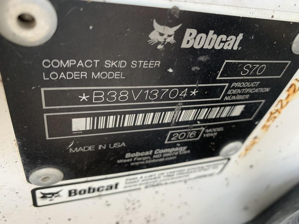 2016 Bobcat S70 Skidsteer Loader