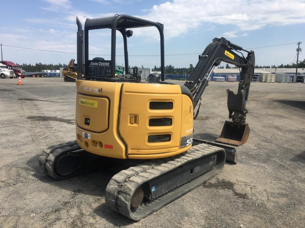 2015 John Deere 50G Mini Hydraulic Excavator