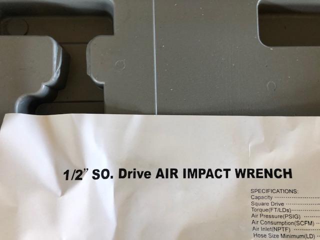 2020 Pneumatic 1/2" Impact Wrench Kit