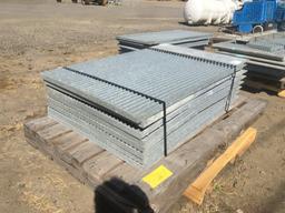 Galvanized Steel Grates, Qty. 8