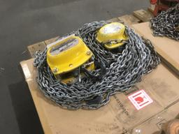 Oz Lifting Chain Hoists, Qty. 2