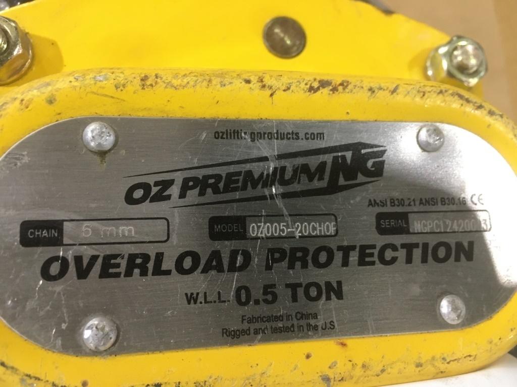 Oz Lifting Chain Hoists, Qty. 2