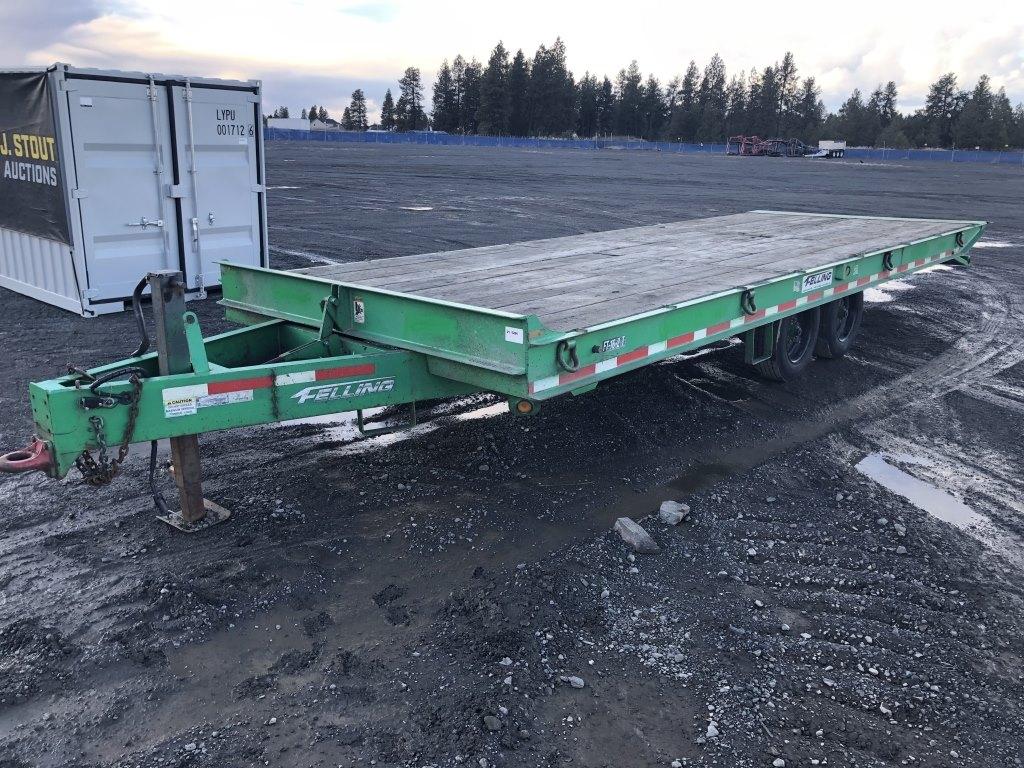 2012 Felling FT-16-2T T/A Tilt Deck Trailer