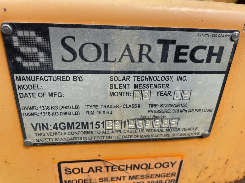 2009 Solartech Towable Sign Board