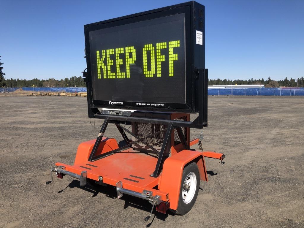 1996 American Electronic T1 Towable Sign Board