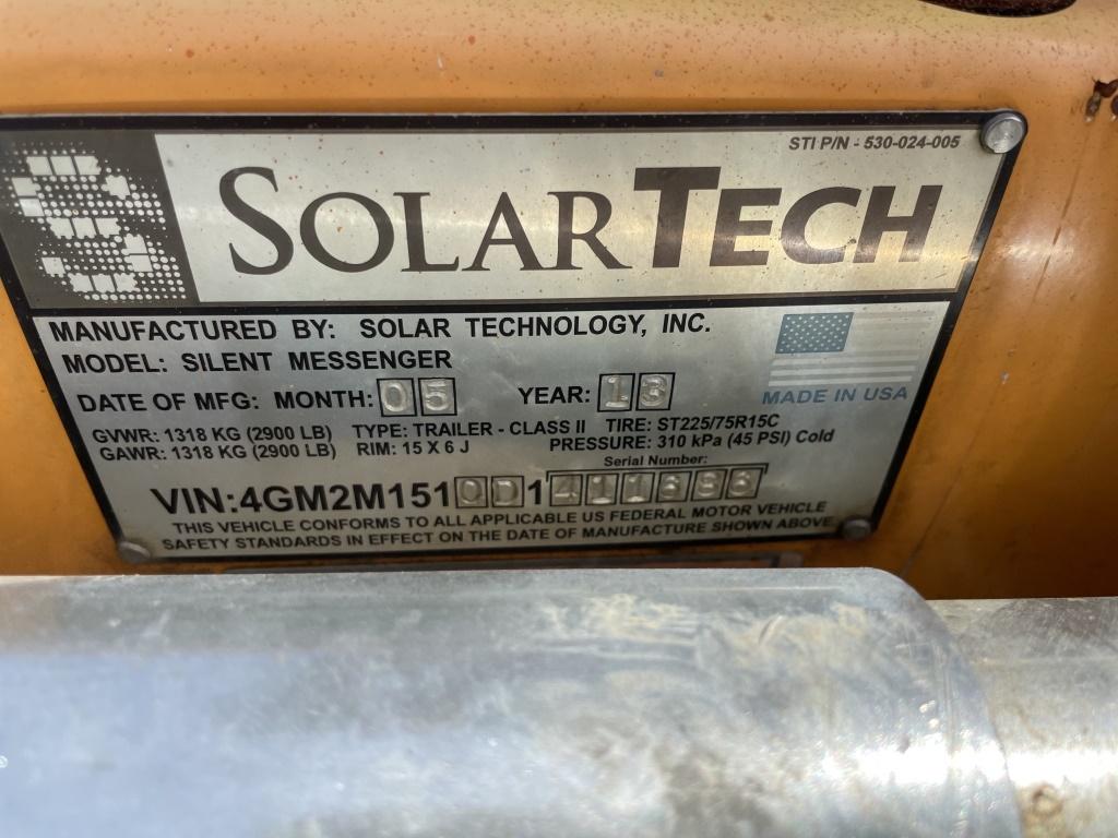 2013 Solartech Towable Sign Board