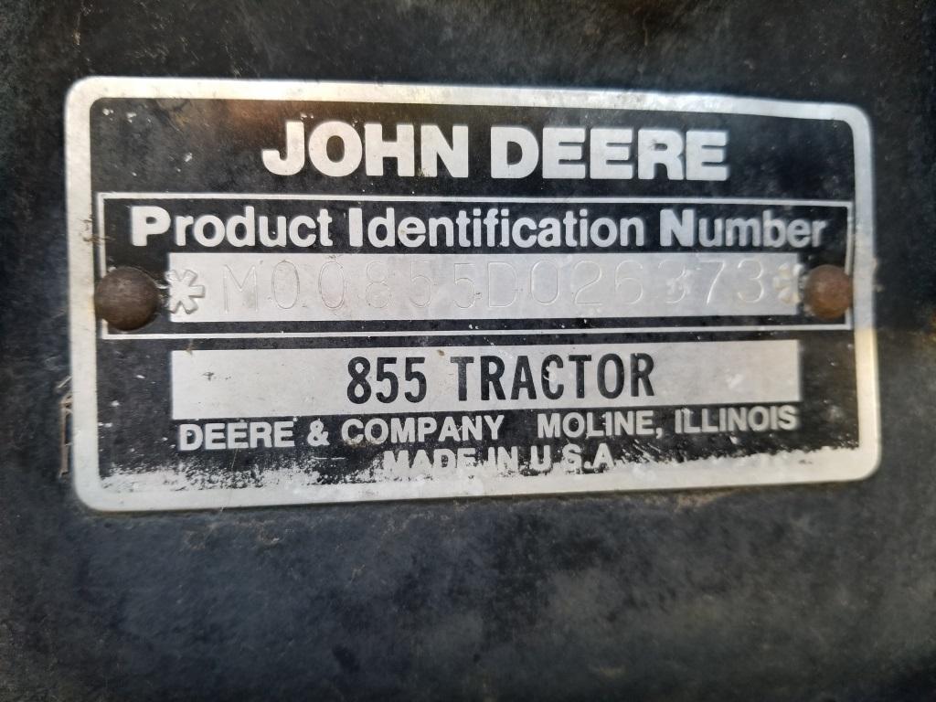 1995 John Deere 855 Utility Tractor / Mower