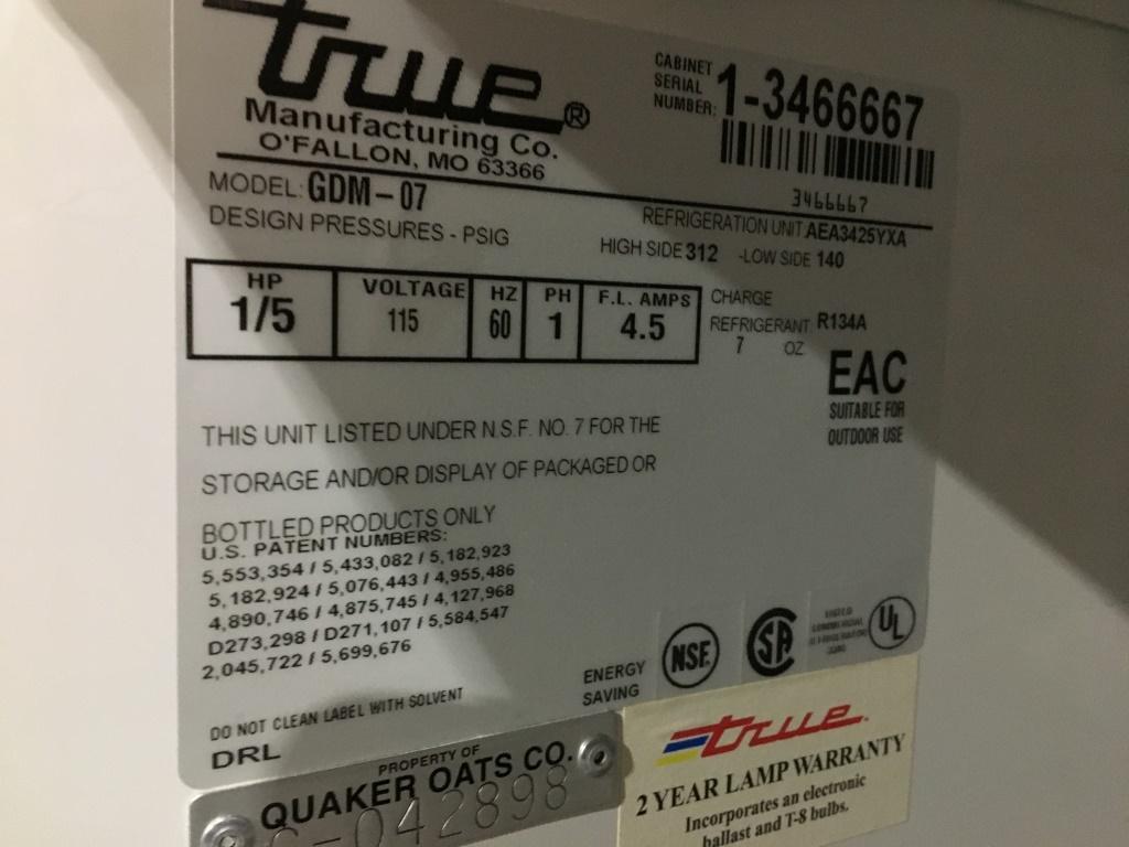 True GDM-07 Refrigerator