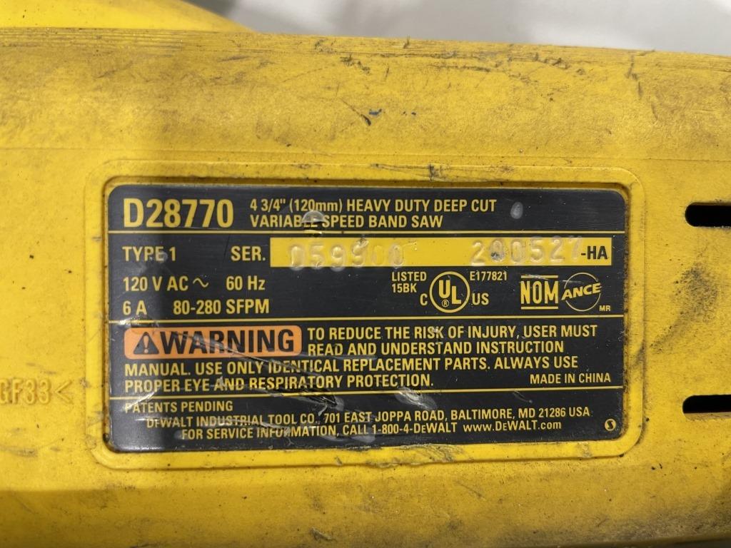 DeWalt D28770 Deep Cut Band Saw