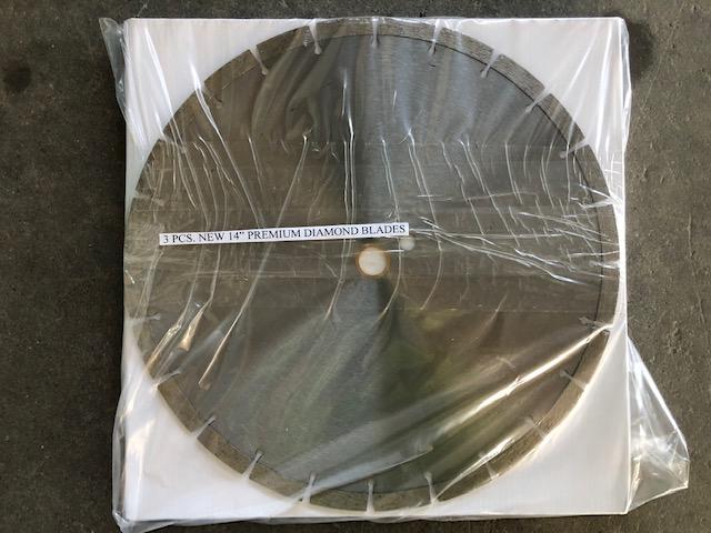 2021 14" Premium Diamond Blades, Qty. 3