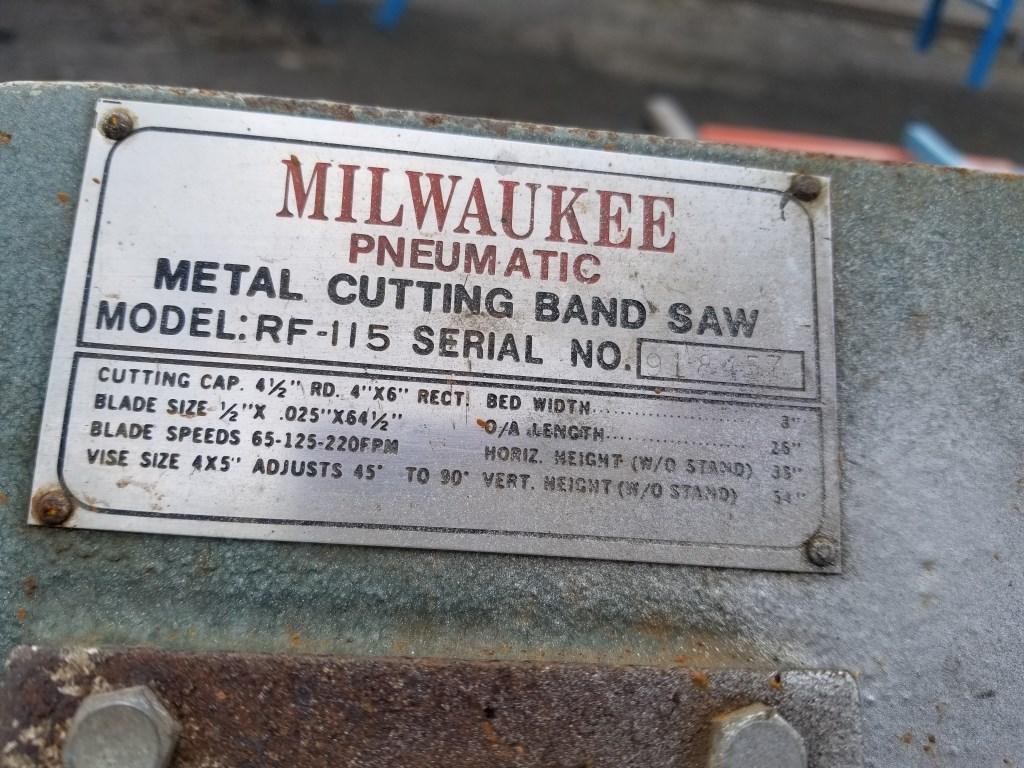 Milwaukie Metal Cutting Bandsaw