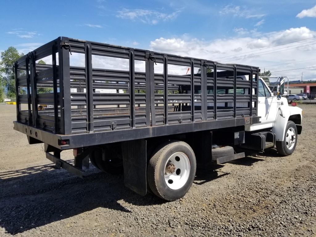 1992 Ford F600 Flatbed Dump Truck