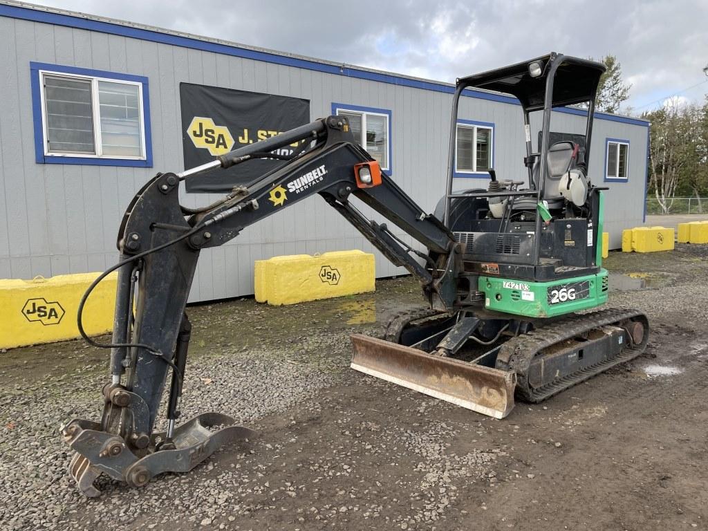 2015 John Deere 26G Mini Hydraulic Excavator