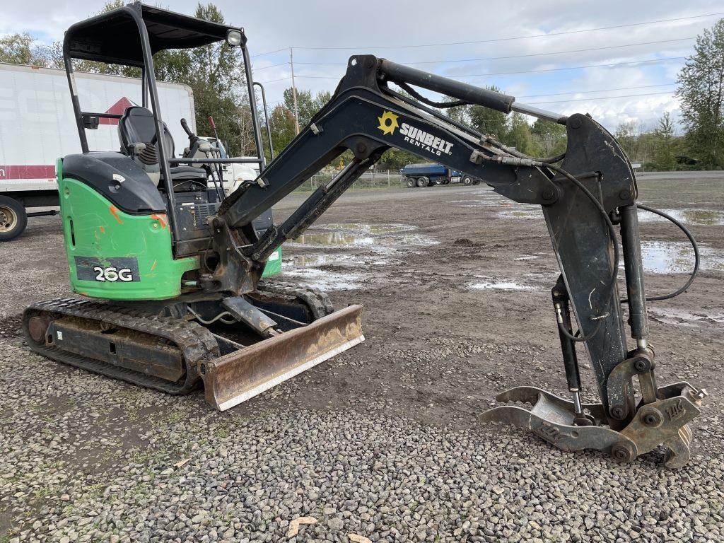 2015 John Deere 26G Mini Hydraulic Excavator