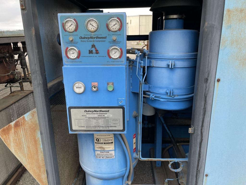 1995 Quincy QNW-372D/A Rotary Screw Air Compressor