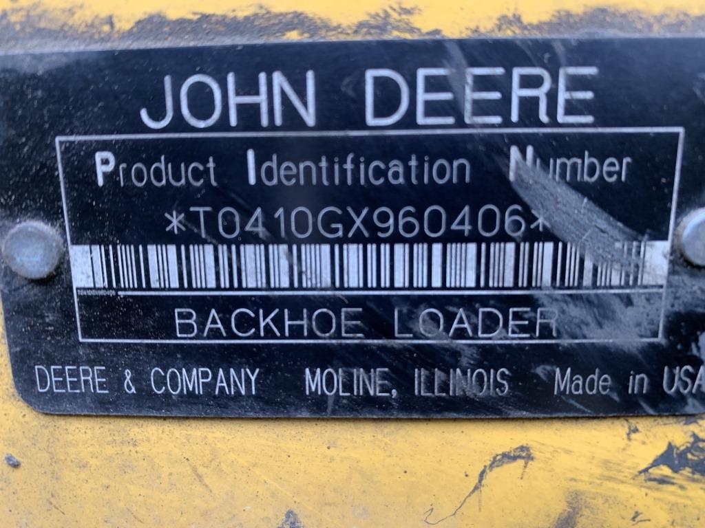 2006 John Deere 410G Loader Backhoe
