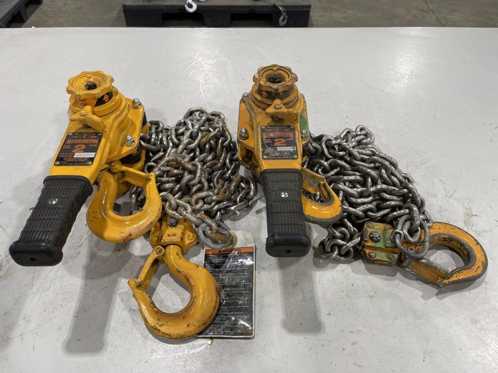 2-Ton Lever Chain Hoist, Qty. 2