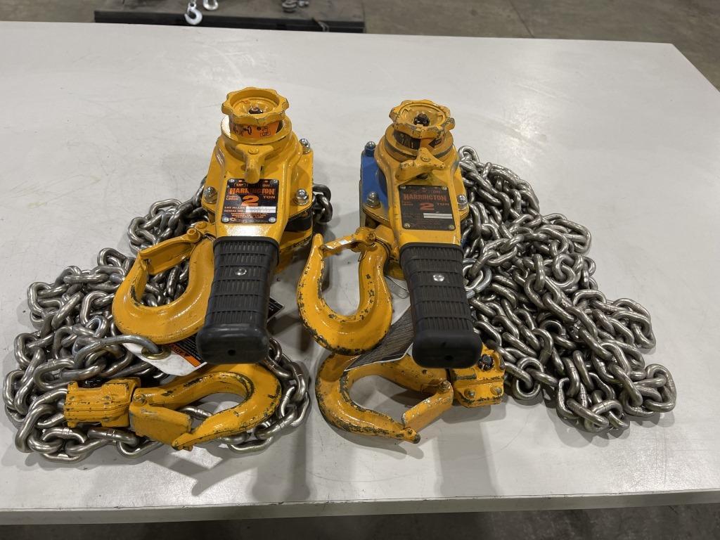 2-Ton Lever Chain Hoist, Qty. 2