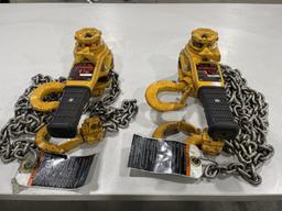 1.5-Ton Lever Chain Hoist, Qty. 2