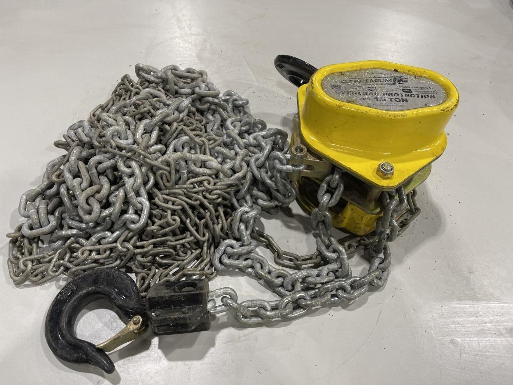 1.5 Ton Chain Hoist Overload Protection