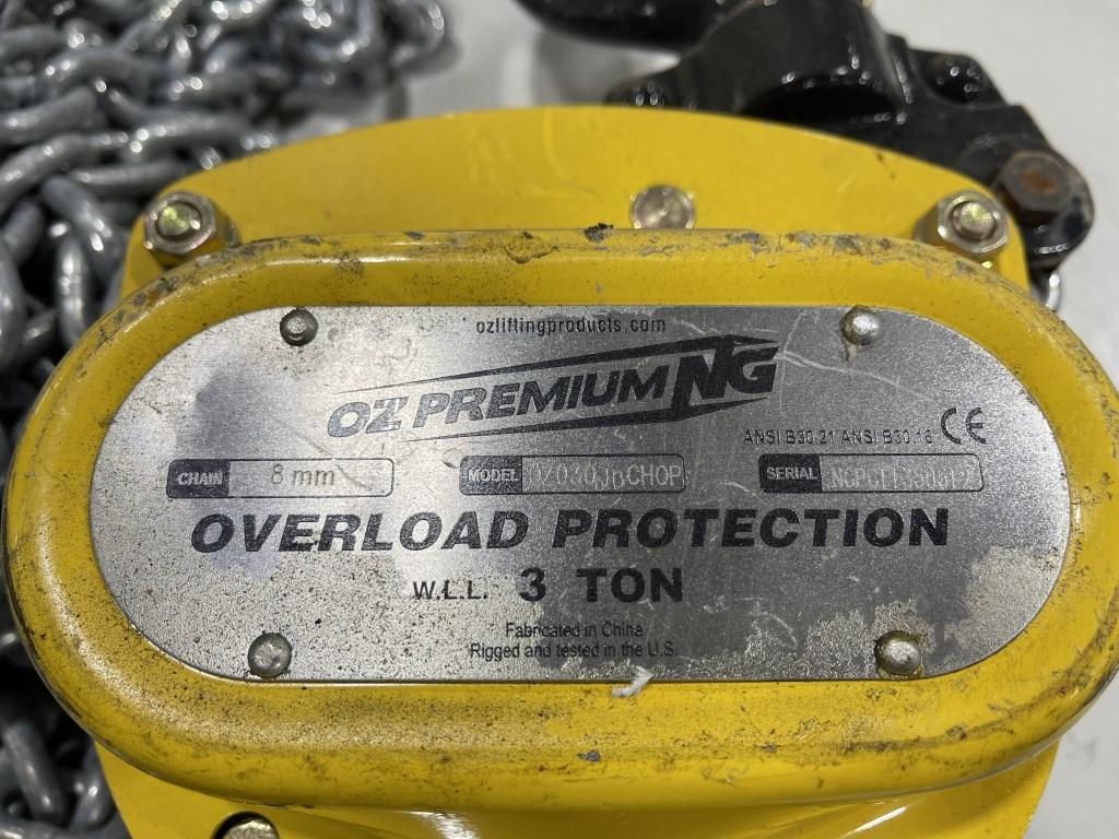 3-Ton Chain Hoist Overload Protection