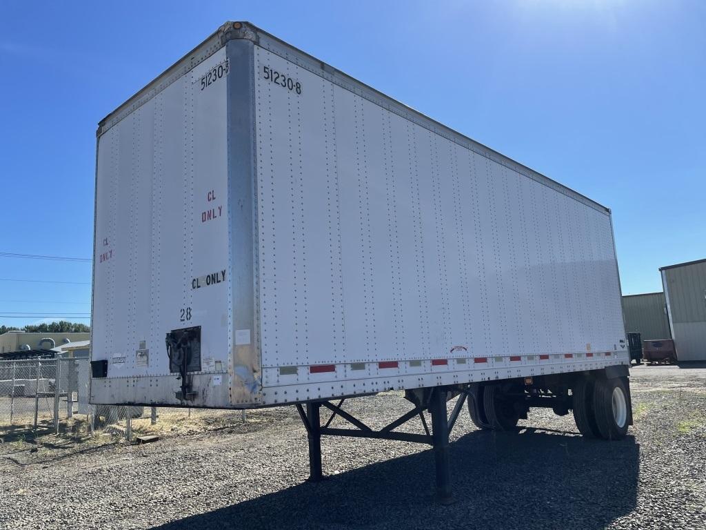 2000 Wabash 28' S/A Van Trailer