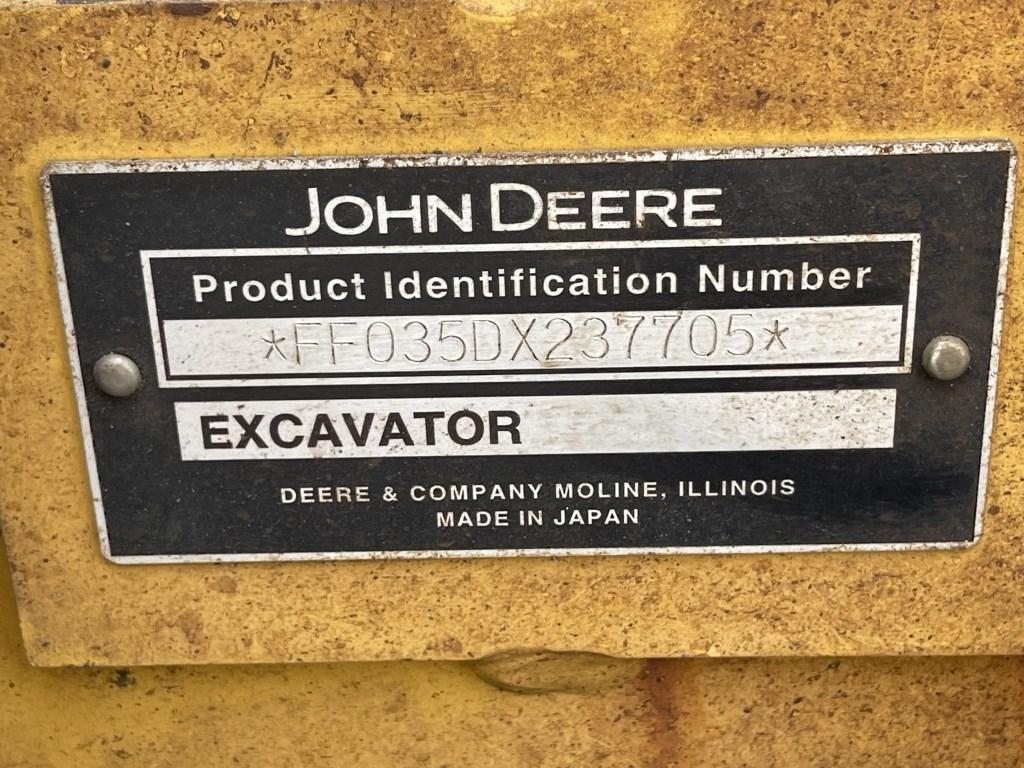 2007 John Deere 35D Mini Excavator