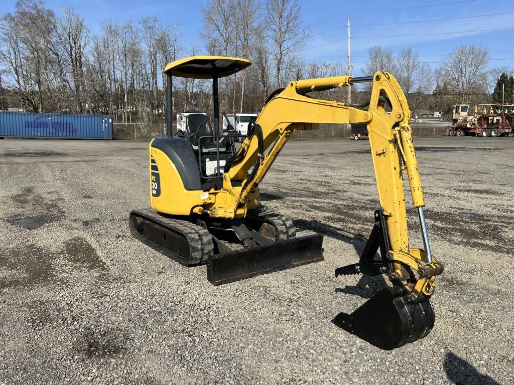 2011 Komatsu PC30MR-3 Mini Hydraulic Excavator