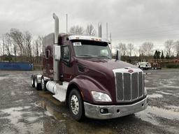 2015 Peterbilt 579 Tri-Axle Sleeper Truck Tractor