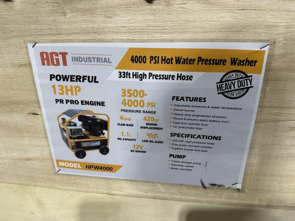 2022 Agrotk HPW4000 Pressure Washer