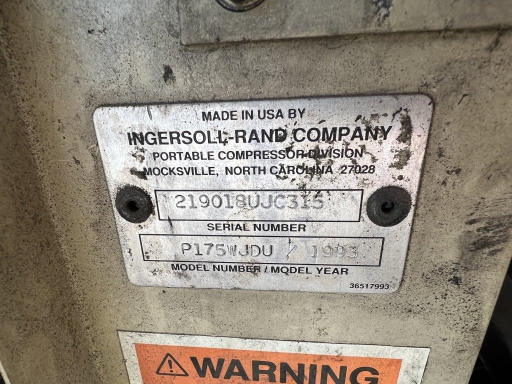 1993 Ingersoll-Rand P175WJDU Air Compressor