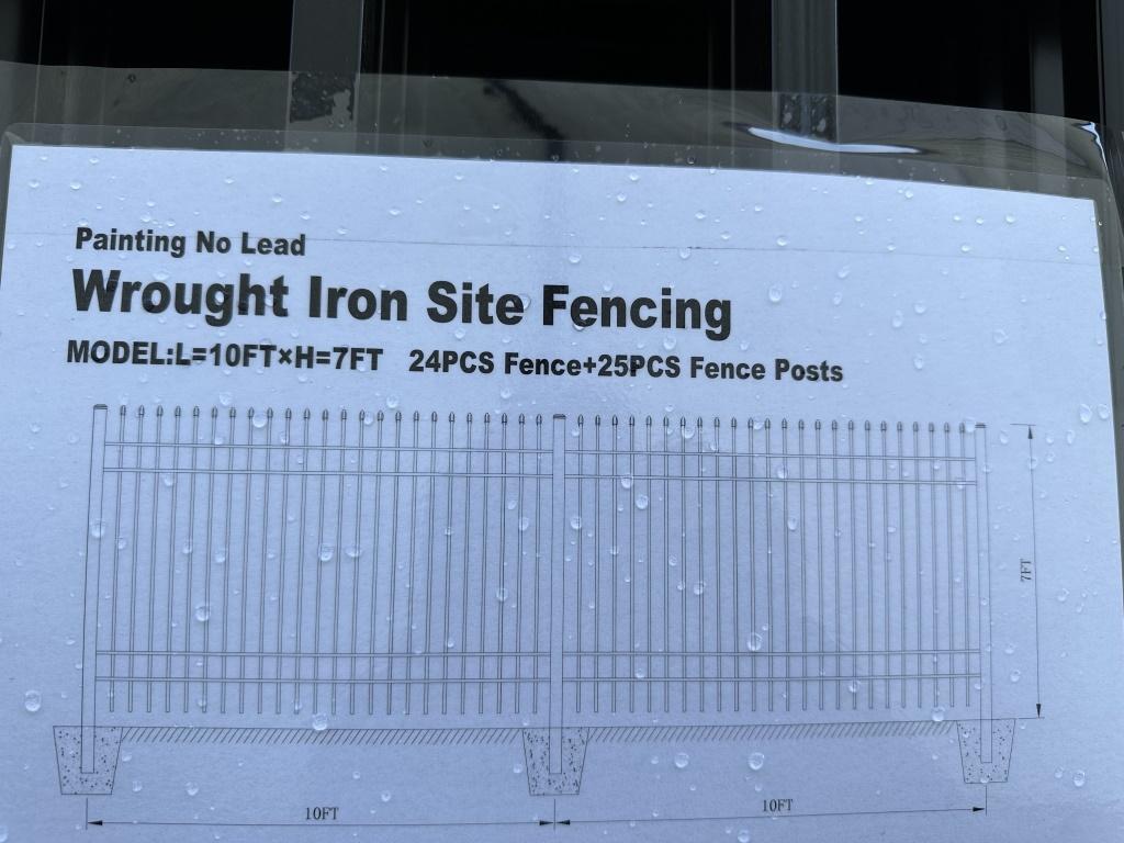 2023 Hanbase Wrought Iron Fence Panels